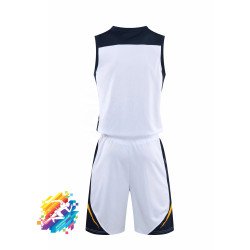 Basketball Uniform White & Black Basketball Uniform White & Black